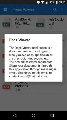 Docs Viewer android App screenshot 12